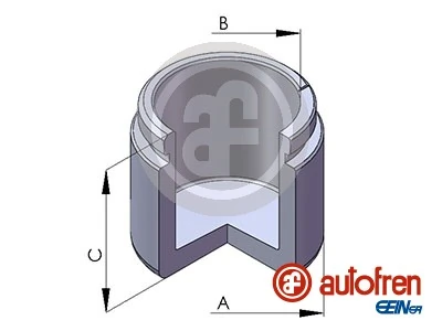 Piston, brake caliper